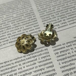 Elegant Gold Floral Earrings